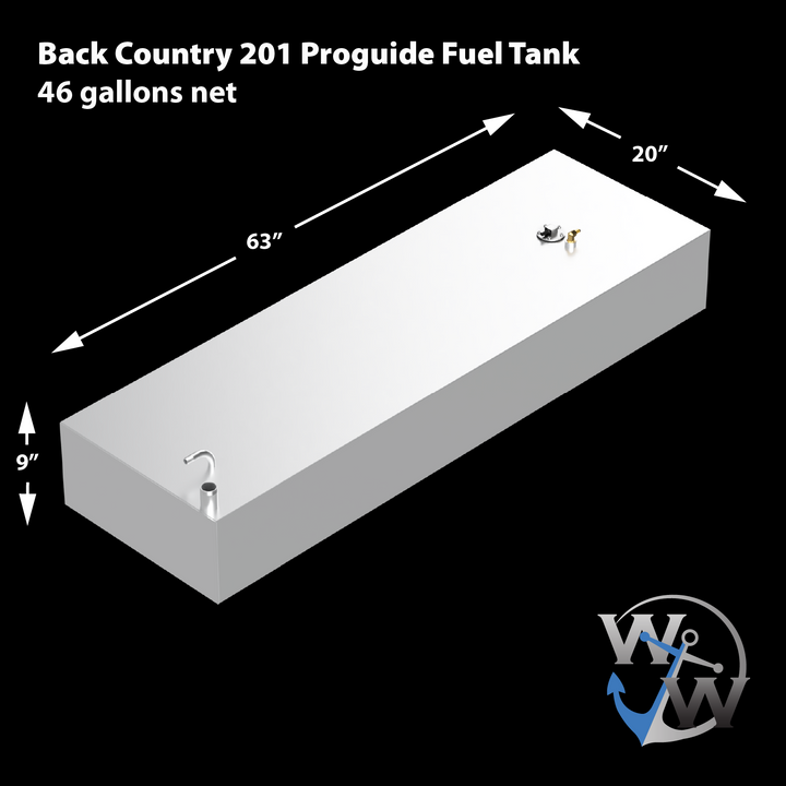 Back Country 201 Proguide 46 gal. net OEM Replacement Belly Fuel Tank