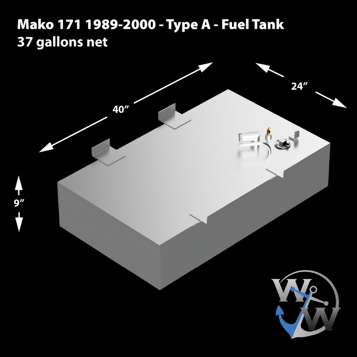 Mako 171 1989-2000 Type-A - 37 gallon OEM Replacement Fuel Tank