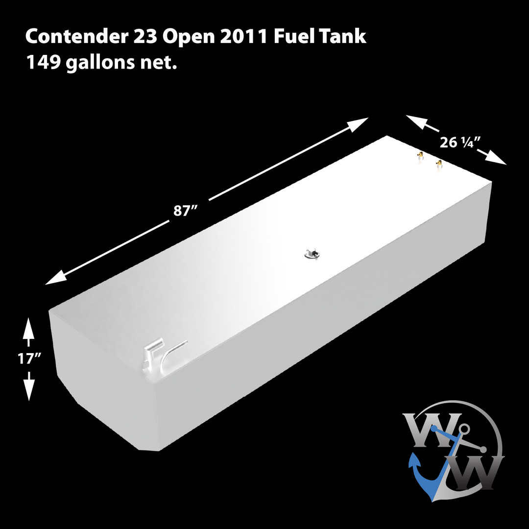 Contender 23' Open 2011 (149 gal. net) OEM Replacement Belly Fuel Tank