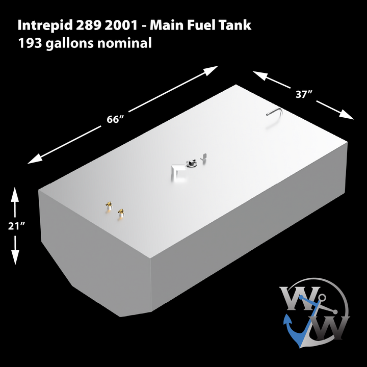 Intrepid 289 - 2001 2-Tandem Fuel Tanks Combo (193 & 50.5 gal.)