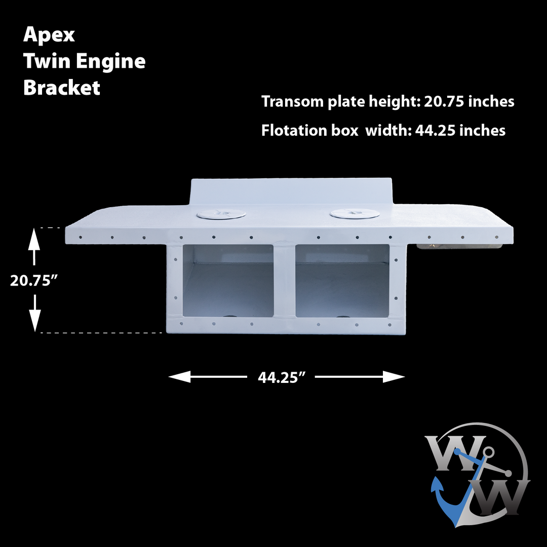 Standard Apex Mk. II Twin Engine Bracket -12° Transom