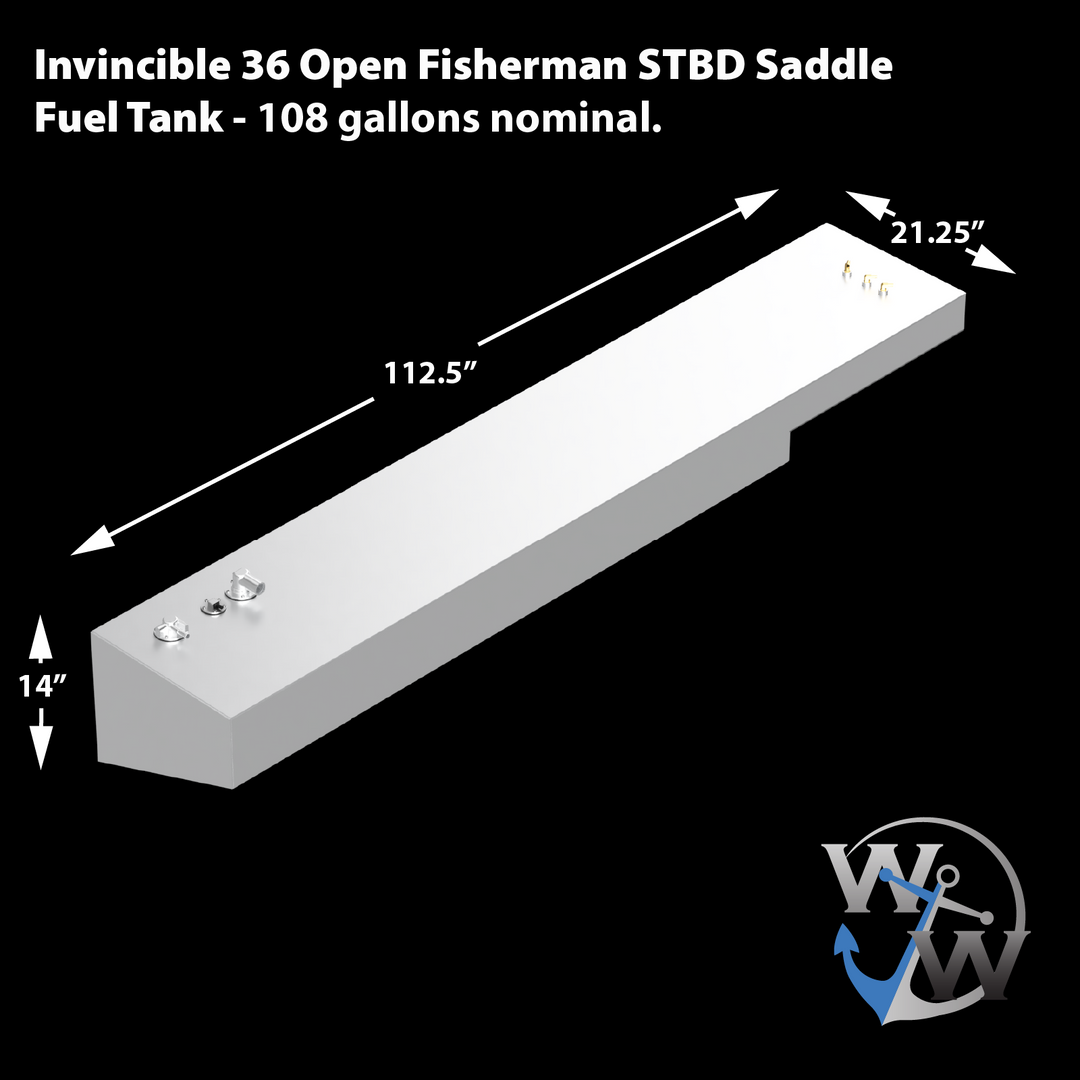 Invincible 36 Open Fisherman 3-Fuel Tanks Combo (1 x 217 gal. 2 x 108 gal.)