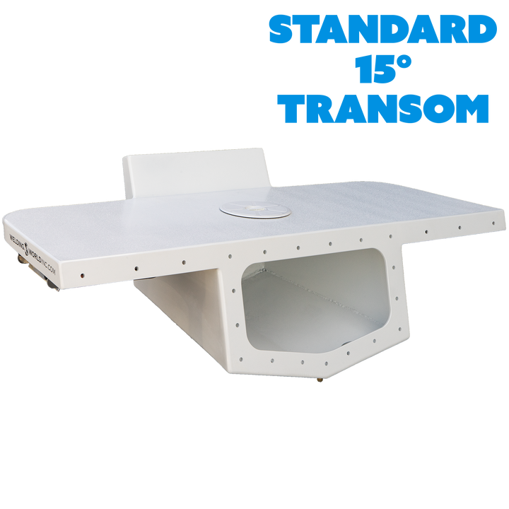 Standard High Flotation Single Outboard Engine Bracket - 15° Transom