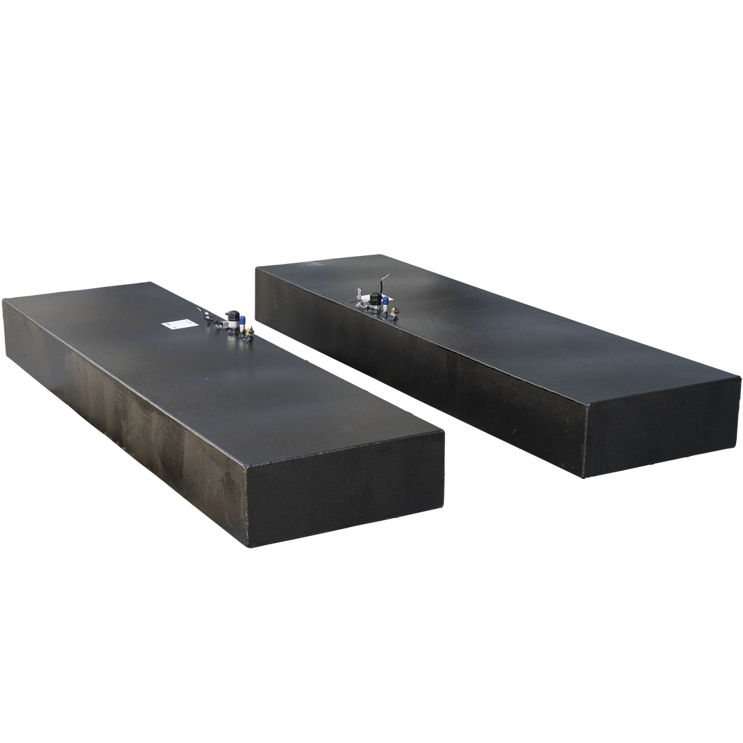 Twin Vee 260 Plastic to Aluminun Conversion Saddle Fuel Tank Combo Kit (2 x 75 gal. net) | OEM Replacement - Welding World, Inc.