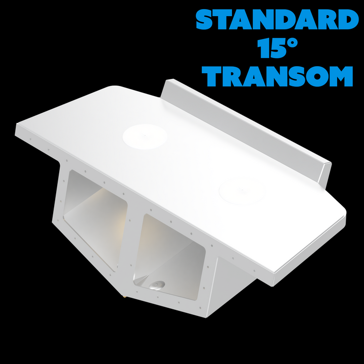 Standard High Flotation Twin Outboard Engine Bracket 15° Transom - Welding World, Inc.